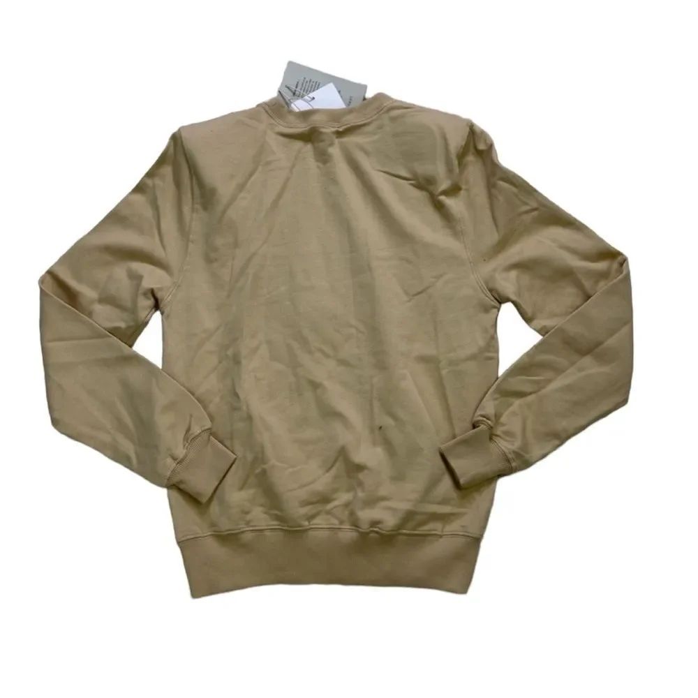 Parentezi Crew Neck Sweatshirt Removable Shoulder Pads In Caramel — image 4 of 6